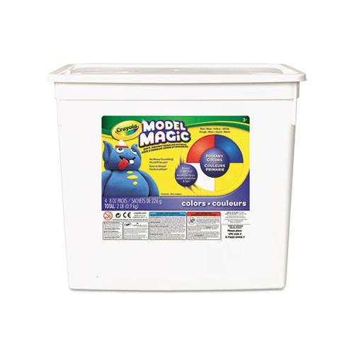 Model Magic Modeling Compound, 8 Oz Each Blue-red-white-yellow, 2lbs.