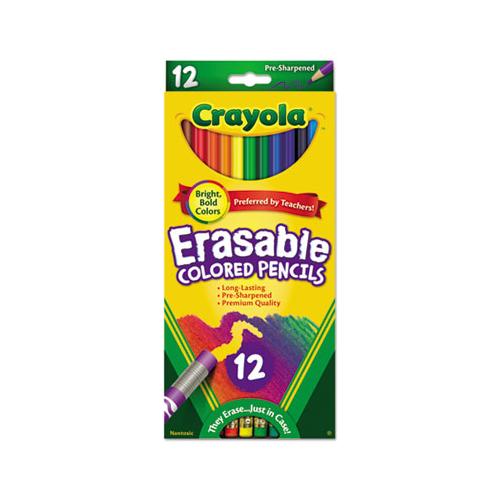 Erasable Color Pencil Set, 3.3 Mm, 2b (#1), Assorted Lead-barrel Colors, Dozen