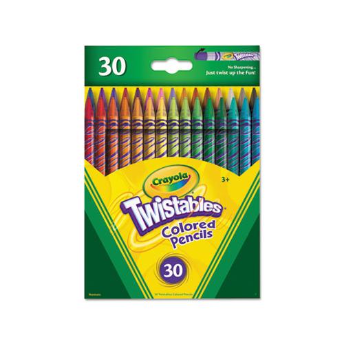 Twistables Colored Pencils, 2 Mm, 2b (#1), Assorted Lead-barrel Colors, 30-pack