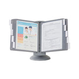 Sherpa Motion Desk Reference System, 10 Panels, Gray Borders