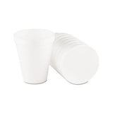 Foam Drink Cups, 10oz, White, 25-bag, 40 Bags-carton