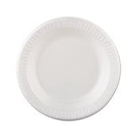 Quiet Classic Laminated Foam Dinnerware, Plate, 10 1-4", White, 125-pk, 4 Pks-cs