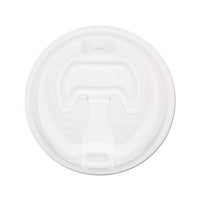 Optima Reclosable Lid, 12-24oz Foam Cups, White, 100-bag