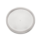 Plastic Lids For Foam Cups, Bowls And Containers, Flat, Vented, Fits 6-32 Oz, Translucent, 1,000-carton