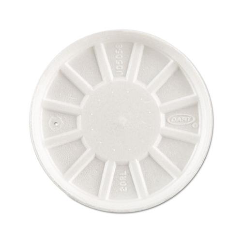 Vented Foam Lids, Fits 6-32oz Cups, White, 500-carton
