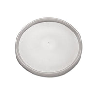 Plastic Lids For Foam Containers, Flat, Vented, Fits 24-32 Oz, Translucent, 500-carton