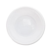 Plastic Bowls, 5-6 Ounces, White, Round, 125-pack