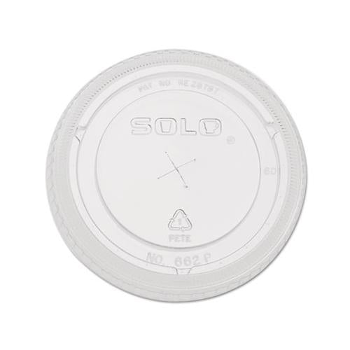 Straw-slot Cold Cup Lids, 9oz-20oz Cups, Clear, 100-sleeve, 10 Sleeves-carton