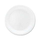 Mediumweight Foam Dinnerware, Plates, 6" Dia, White, 125-pack