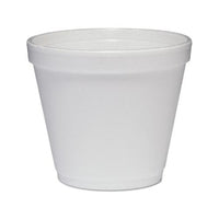 Food Containers, Foam, 8oz, White, 1000-carton