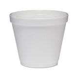 Food Containers, Foam, 8oz, White, 1000-carton