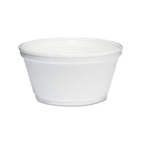 Foam Container, 8oz, White, 1000-carton