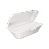 Foam Hoagie Container With Removable Lid, 9-4-5x5-3-10x3-3-10, White, 125-bag