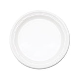 Famous Service Plastic Dinnerware, Plate, 9", White, 125-pack, 4 Packs-carton