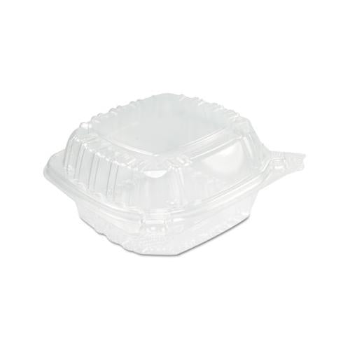 Clearseal Hinged Clear Containers, 13 4-5 Oz, Clear, Plastic, 5.4 X 5.3 X 2.6