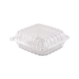 Clearseal Hinged-lid Plastic Containers, 8 3-10 X 8 3-10 X 3, Clear, 250-carton