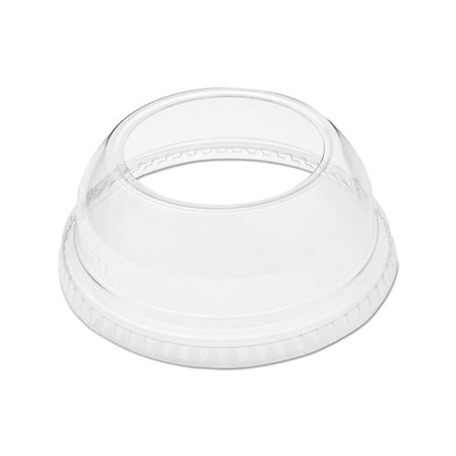 Lid,pet,dome,w-hole,clr