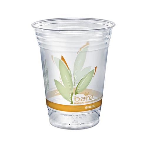 Bare Eco-forward Rpet Cold Cups, 16-18 Oz, Clear, 50-pack