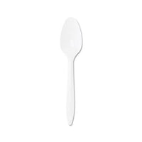 Style Setter Mediumweight Plastic Teaspoons, White, 1000-carton