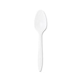 Style Setter Mediumweight Plastic Teaspoons, White, 1000-carton