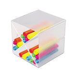 Stackable Cube Organizer, X Divider, 6 X 7 1-8 X 6, Clear