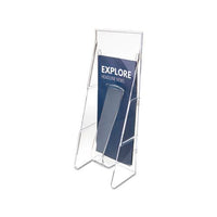 Stand-tall Wall-mount Literature Rack, Leaflet, 4.56w X 3.25d X 11.88h, Clear