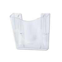 Euro-style Docupocket Portrait Wall File, 10 1-4 X 10 X 4, Clear