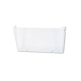 Unbreakable Docupocket Wall File, Letter, 14 1-2 X 3 X 6 1-2, Clear