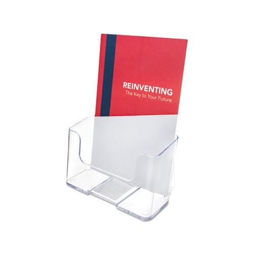 Docuholder For Countertop-wall-mount, Booklet Size, 6.5w X 3.75d X 7.75h, Clear