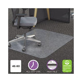 Polycarbonate All Day Use Chair Mat - All Carpet Types, 46 X 60, Rectangle, Clear