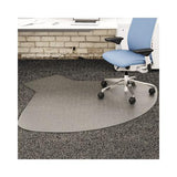 Supermat Frequent Use Chair Mat, Medium Pile Carpet, 60 X 66, Workstation, Clear