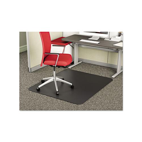 Supermat Frequent Use Chair Mat For Medium Pile Carpet, 36 X 48, Rectangular, Black