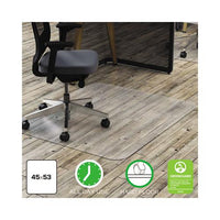 Polycarbonate All Day Use Chair Mat - Hard Floors, 45 X 53, Rectangle, Clear