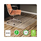 Economat All Day Use Chair Mat For Hard Floors, 46 X 60, Rectangular, Clear