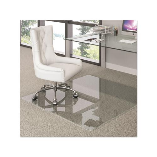 Premium Glass All Day Use Chair Mat - All Floor Types, 36 X 46, Rectangular, Clear