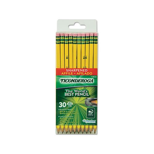 Pre-sharpened Pencil, Hb (#2), Black Lead, Yellow Barrel, 30-pack