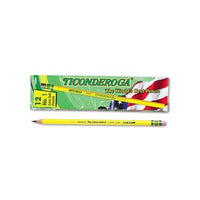 Pencils, B (#1), Black Lead, Yellow Barrel, Dozen