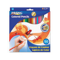 Colored Pencil Sets, 3.3 Mm, 2b (#1), Assorted Lead-barrel Colors, 50-pack