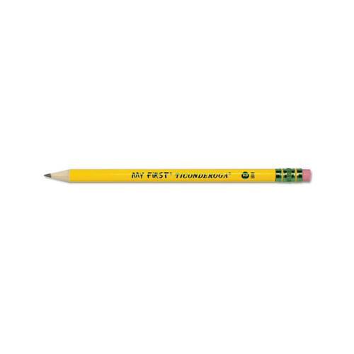 My First Woodcase Pencil With Eraser, Hb (#2), Black Lead, Yellow Barrel, Dozen