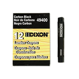 Lumber Crayons, 4 1-2 X 1-2, Carbon Black, Dozen