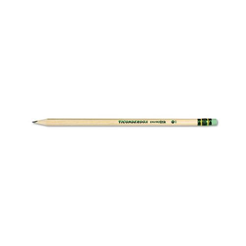 Envirostiks Pencil, Hb (#2), Black Lead, Natural Woodgrain Barrel, Dozen