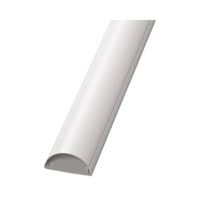 Decorative Desk Cord Cover, 60" X 2" X 1" Cover, White