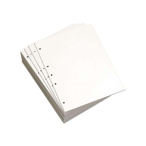 Custom Cut-sheet Copy Paper, 92 Bright, 5-hole, 20lb, 8.5 X 11, White, 500-ream