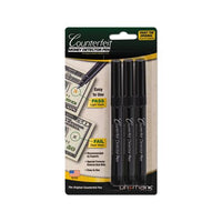 Smart Money Counterfeit Bill Detector Pen For Use W-u.s. Currency, 3-pack