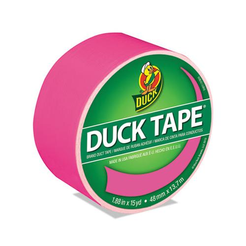 Colored Duct Tape, 3" Core, 1.88" X 15 Yds, Neon Pink