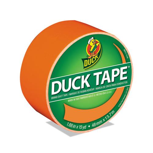 Colored Duct Tape, 3" Core, 1.88" X 15 Yds, Neon Orange