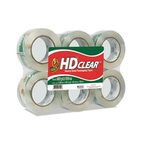 Hd Clear Packing Tape, 3" Core, 1.88" X 55 Yds, Clear, 6-pack