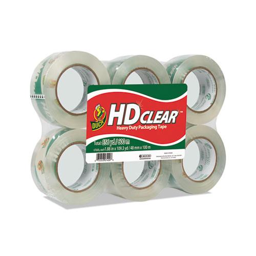 Hd Clear Packing Tape, 3" Core, 1.88" X 55 Yds, Clear, 6-pack