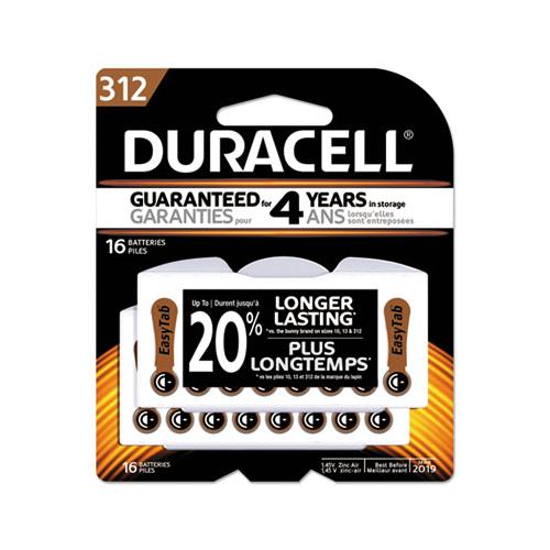 Hearing Aid Battery, #312, 16-pack