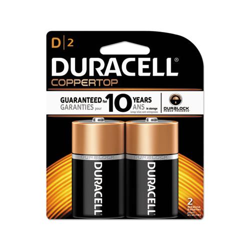 Coppertop Alkaline D Batteries, 2-pack